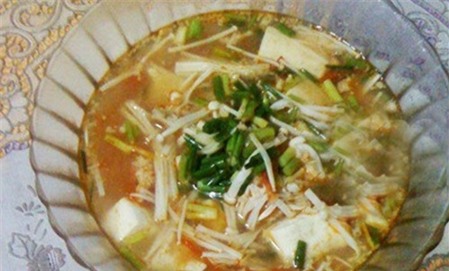 cách nấu canh nấm kim châm