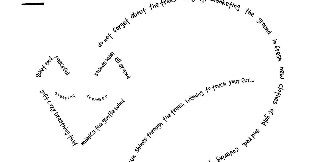 Concrete Poem Tree