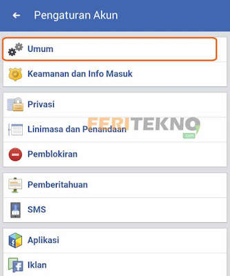 cara menonaktifkan akun facebook 3