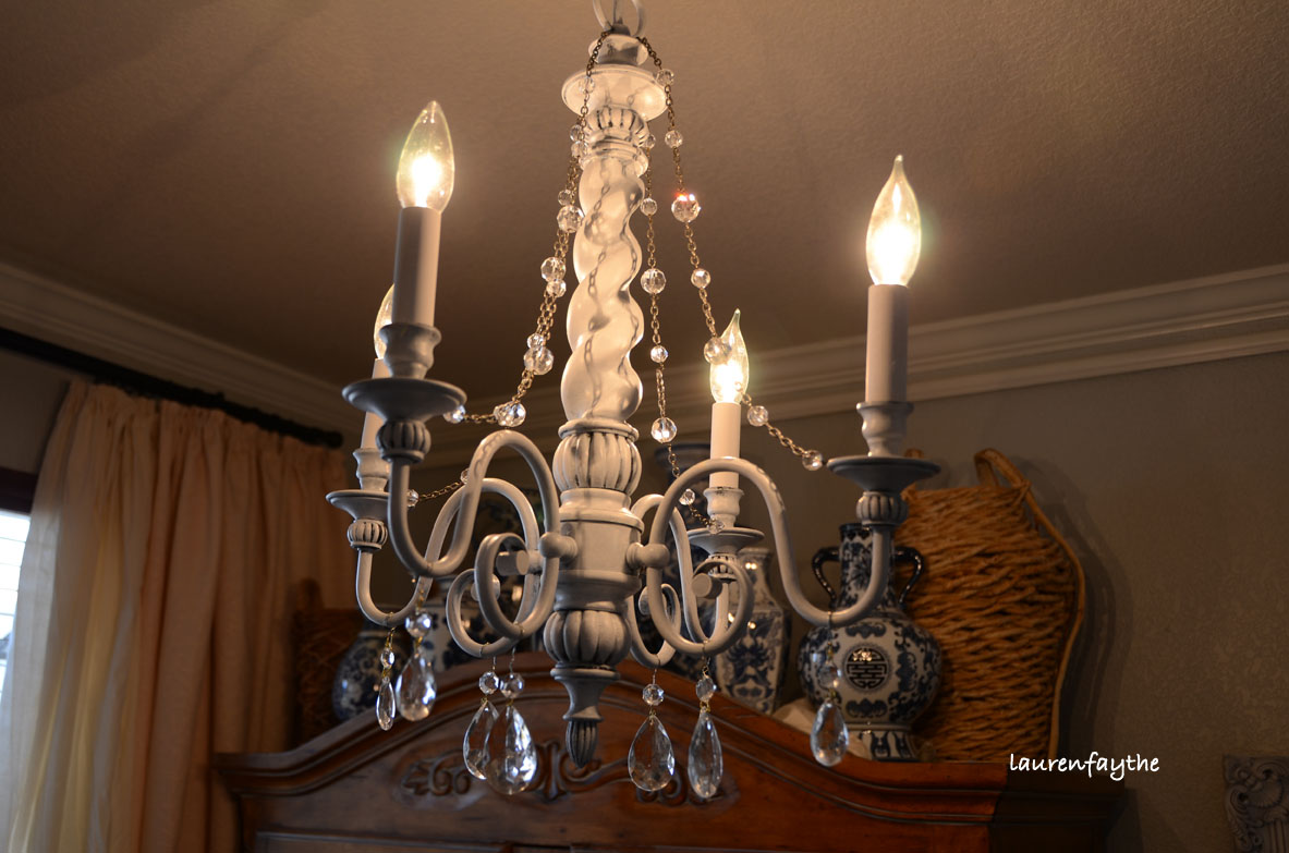 LaurenFaythe Office Chandelier Makeover