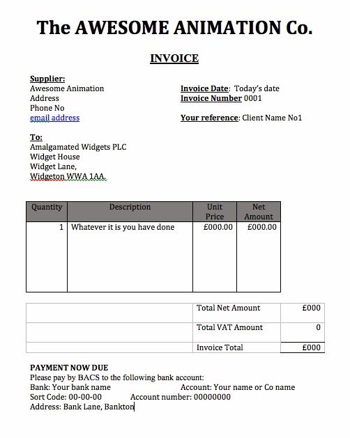 bucks animation blog what does an invoice look like what does an invoice look like