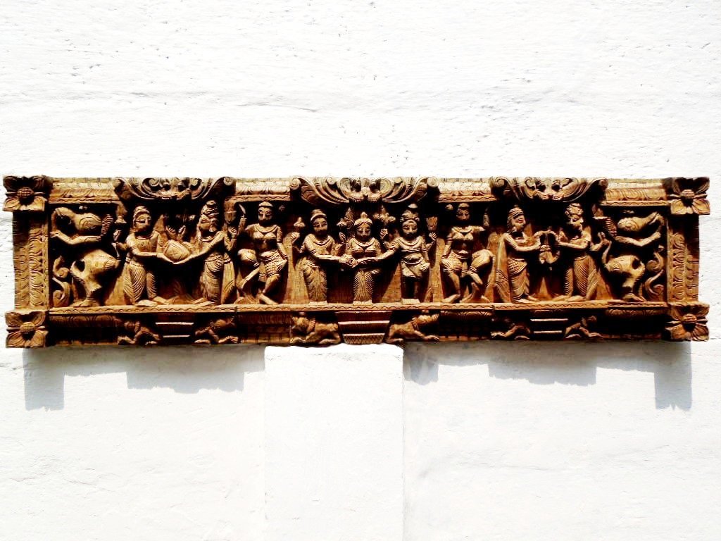 Indian Wood Carved Panels Indian Panels Wall South Carved Wood Soorya