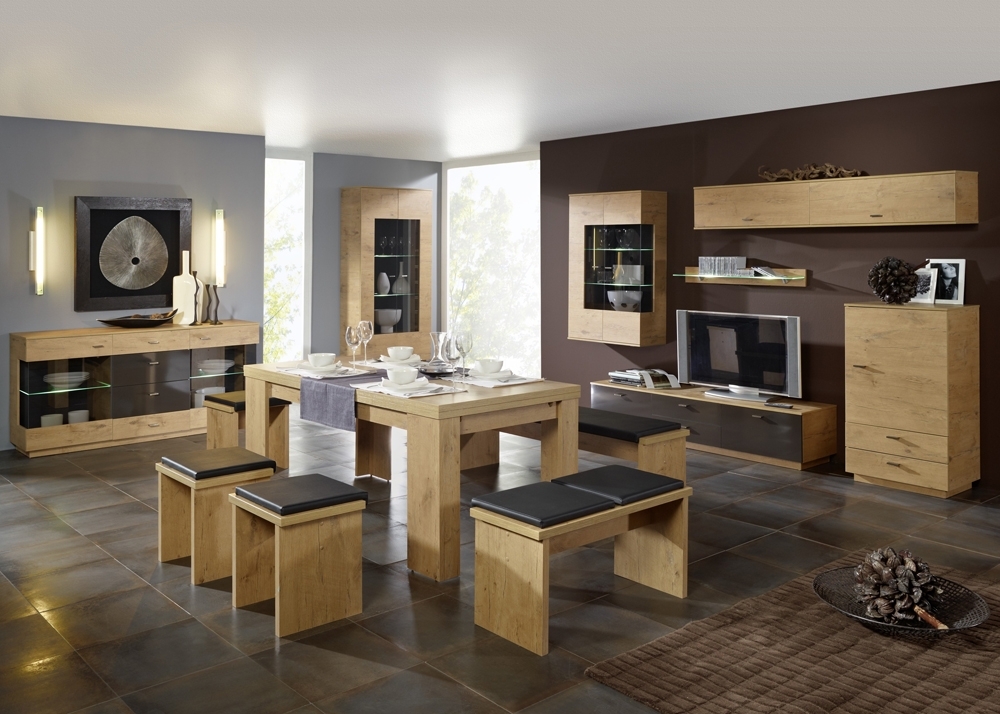 esszimmer komplett holz wildeiche eiche | Wohnidee | Wohnen und Dekoration