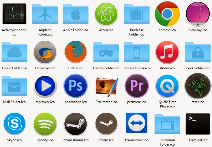 Yosemite Iconpack2 for Windows | Windows10 Themes I Cleodesktop