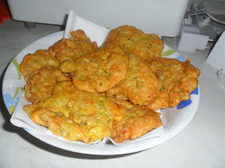 courgette fritters ready