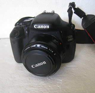 Jual Canon EOS 600D + Lensa fix 50mm