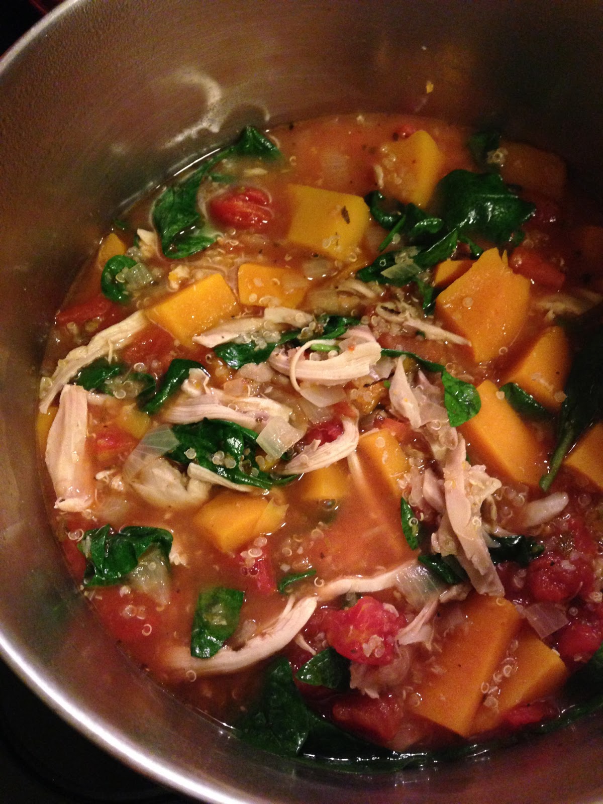 Chicken, Butternut Squash, and Quinoa Stew