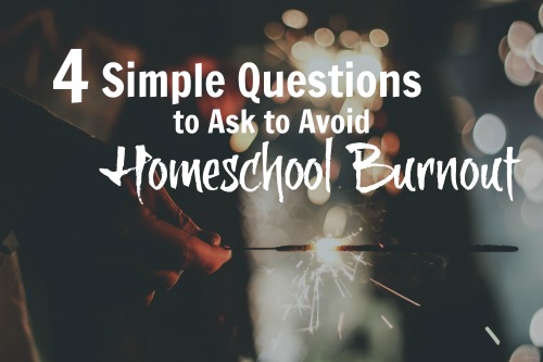 4 Simple Questions to Ask to Avoid Homeschool Burnout