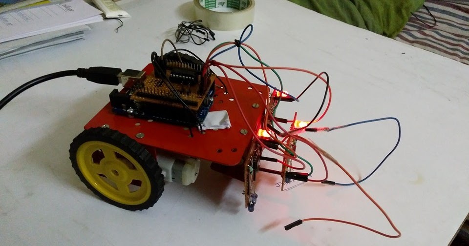 LINE FOLLOWER BOT USING ARDUINO.