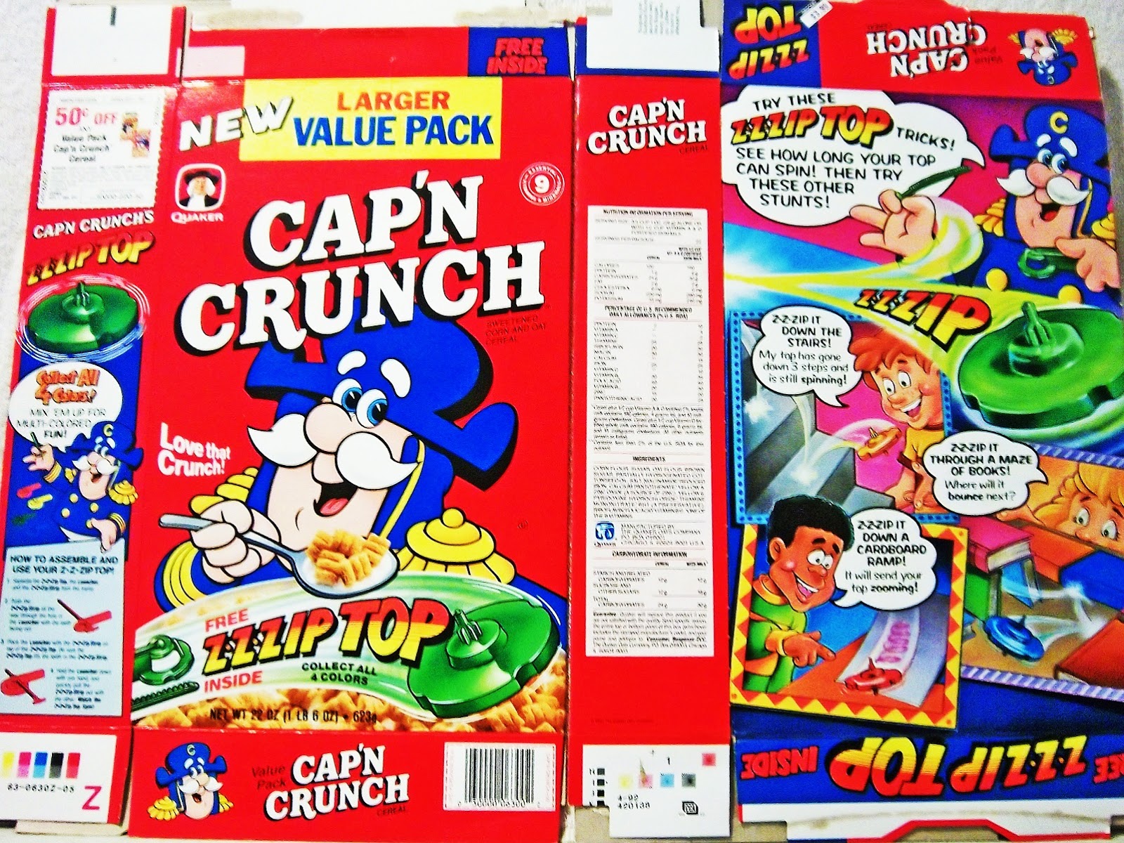 Cereal Box Price Guide Cereal Box Collecting by Pez Outlaw Cap'n