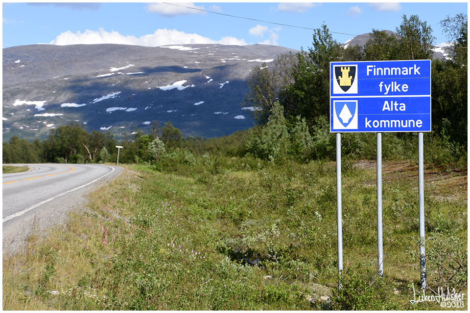 E6 Finnmark fylke Alta kommune / Tromsø amt Finmarkens amt