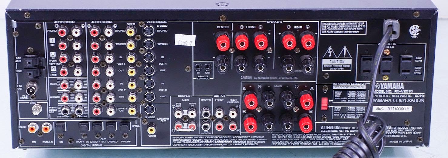 Yamaha RXV2095 AV Receiver AudioBaza