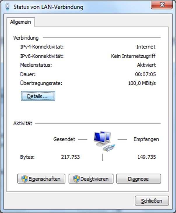 PcEinsteiger Aktive MACAdresse finden