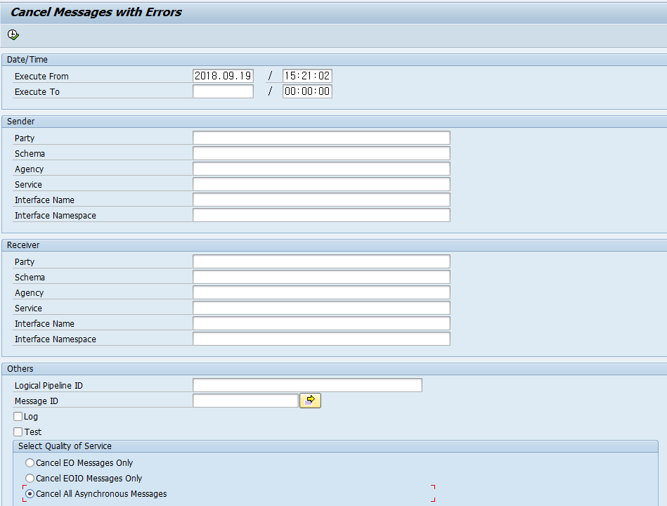Cancel Messages with Errors in SAP PI (EAI)
