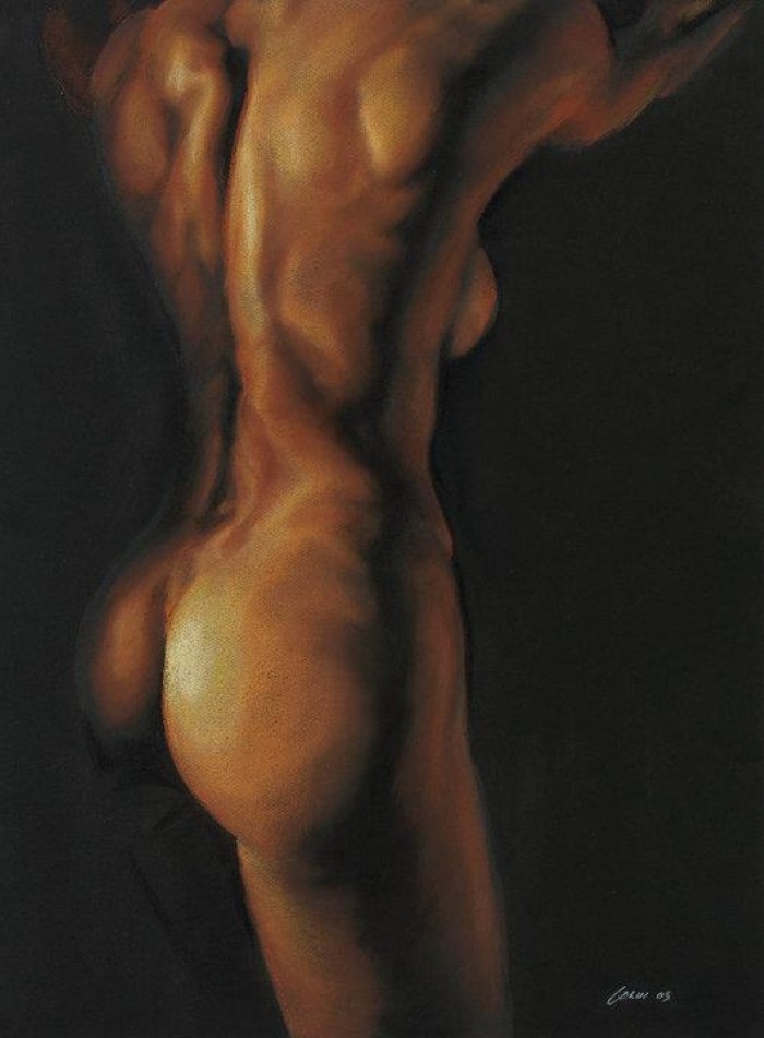 Портрет акрилом. Colin Staples 8 Портрет акрилом. Colin Staples 7