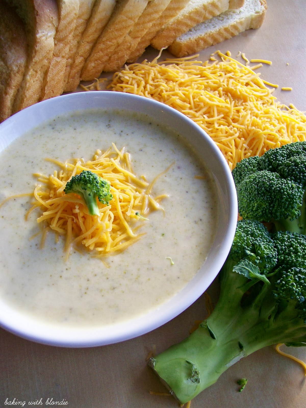 Cream of Broccoli and Cheddar Soup