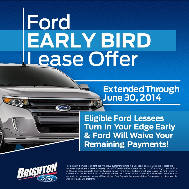 Extended Early Bird Lease Offer at Brighton Ford