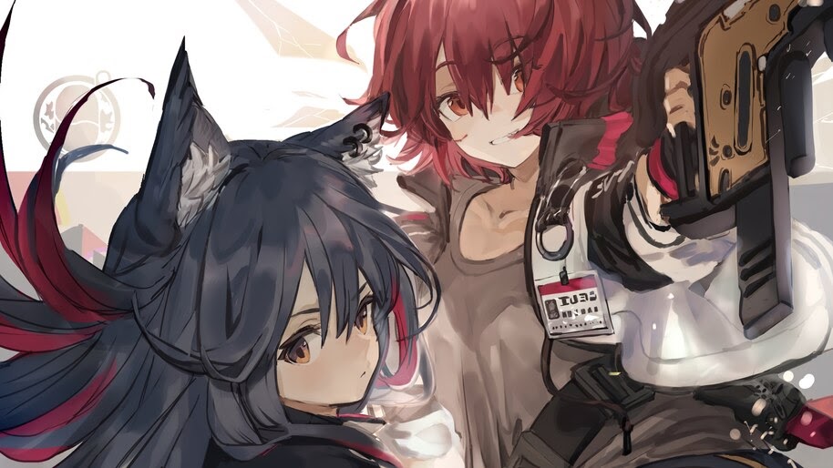 Anime, Girls, Arknights, Texas, Exusiai, 4K, #6.1914