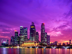 skyline panorama scene night wallpapers desktop cities beach sky purple york