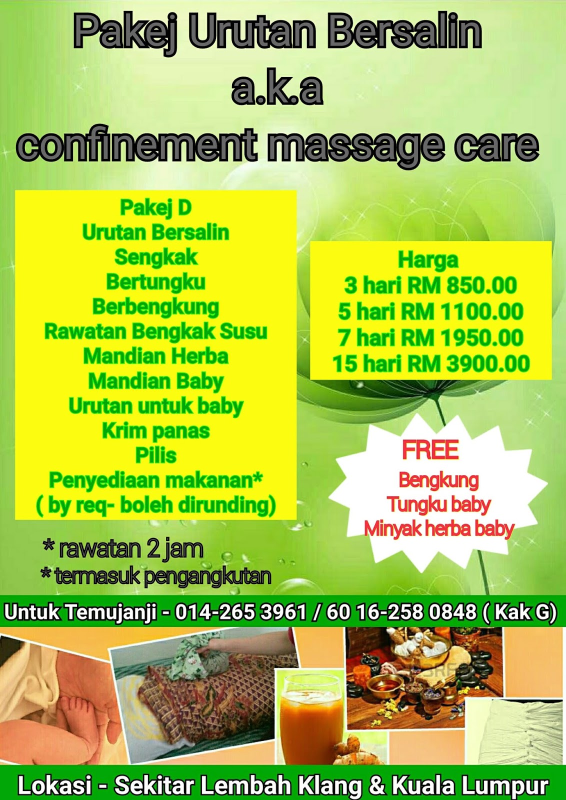 Bunda Gee Tukang Urut Tradisional Melayu dan Rawatan Urat Saraf