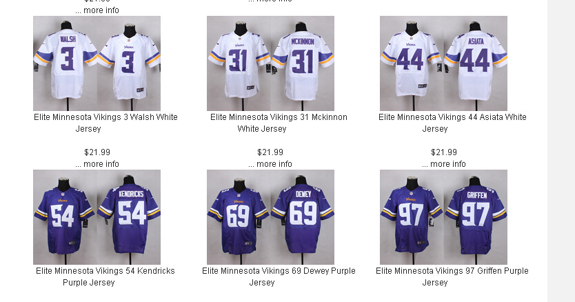 Minnesota Vikings Nike Elite Jerseys are for sale online at ----http ...