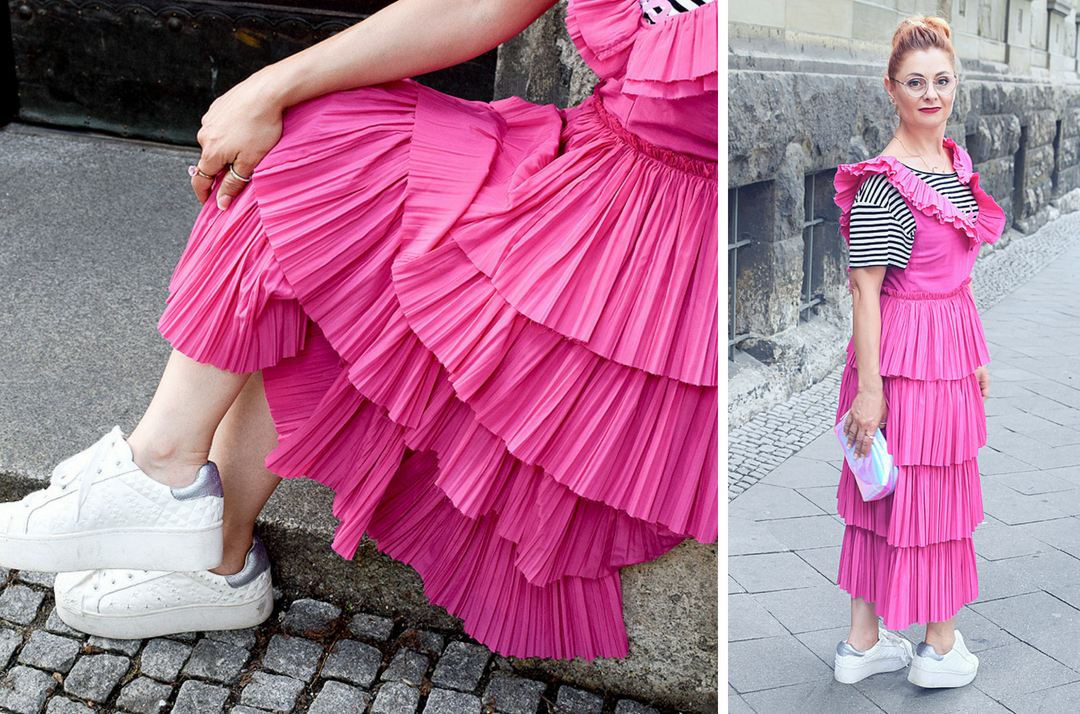 weiße Sneaker richtig kombinieren, weiße Ash Sneaker weiße Plateausneaker, Modeblog für Frauen über 30 und über 40