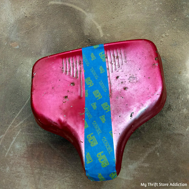 vintage bike seat upcycle