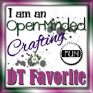 I am a DT FAvourite at Open Minded Crafting Fun