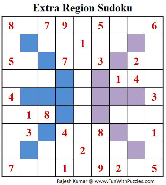 Extra Region Sudoku (Fun With Sudoku #140)