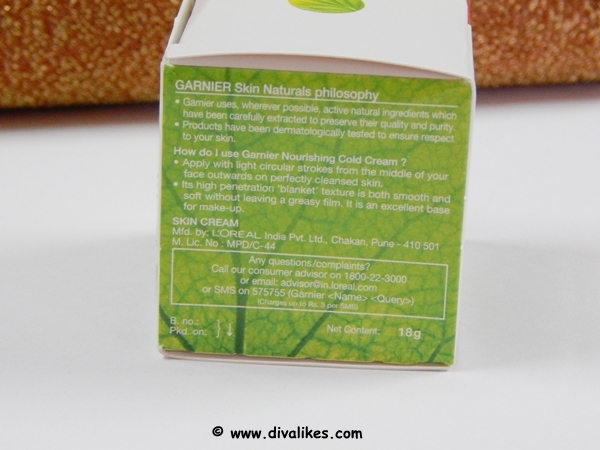 garnier cold cream