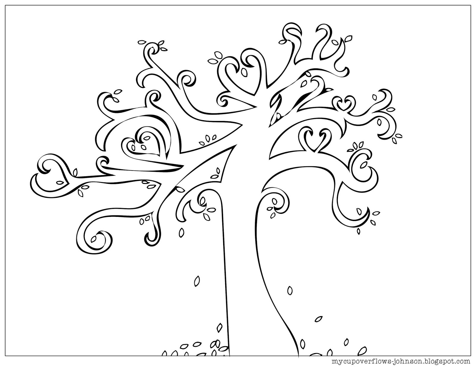 My Cup Overflows: Coloring Pages for Fall