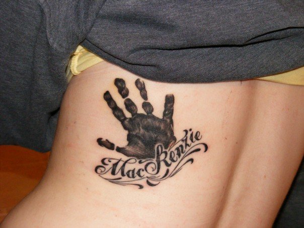 7. "Child's Handprint" Tattoo - wide 8