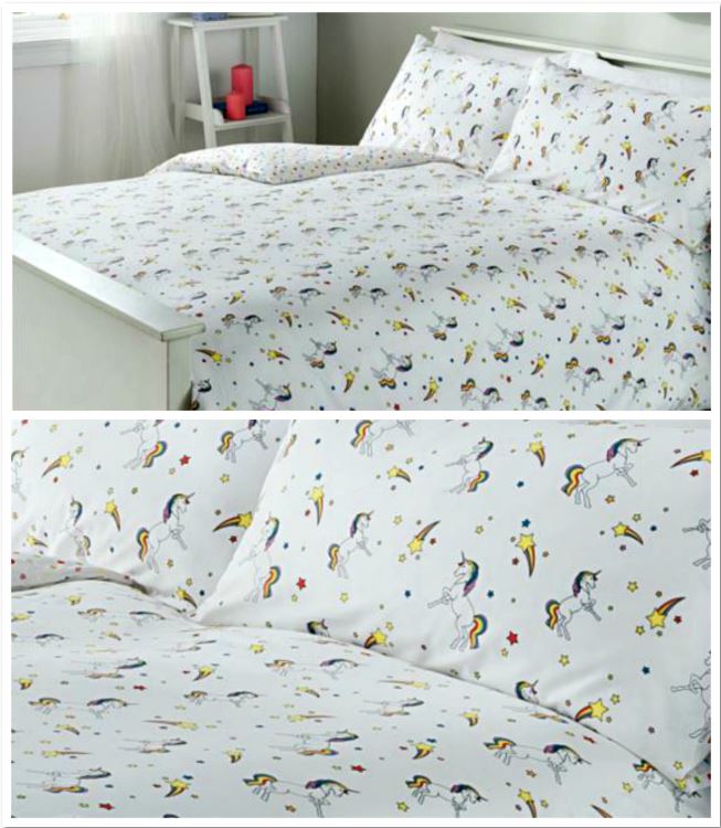 asda george unicorn bedding