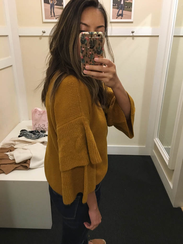 mustard over sized sweater
