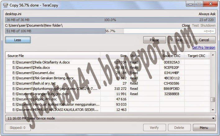 teracopy verify only teracopy verify only