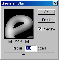 فوتوشوب فتر Gaussian blur