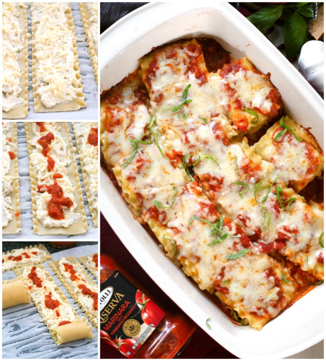 Asiago and Artichoke Lasagna Rolls | thetwobiteclub.com | #MyTuscanTable #Ad