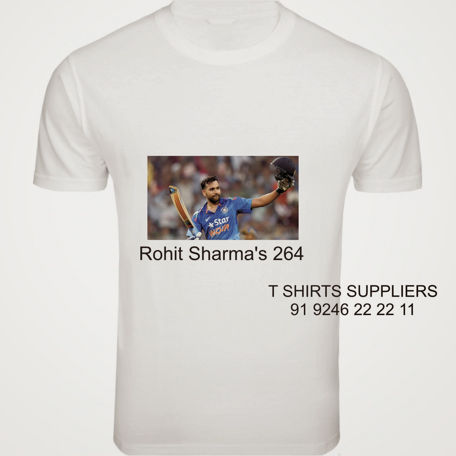 rohit sharma printed t shirt