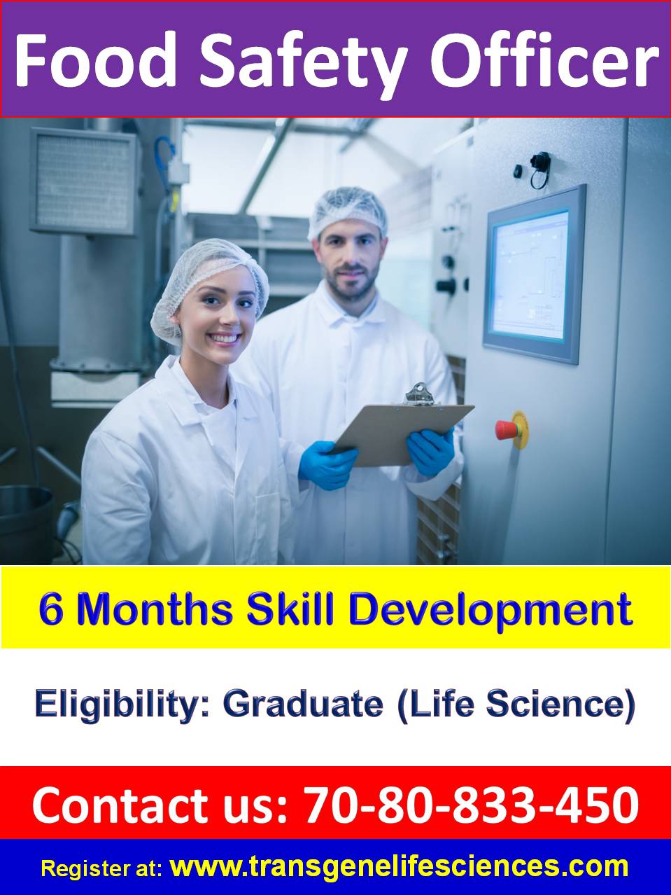 FOOD SAFETY OFFICER 6 Months Skill Development Training food-safety-officer-6-months-skill-development-training