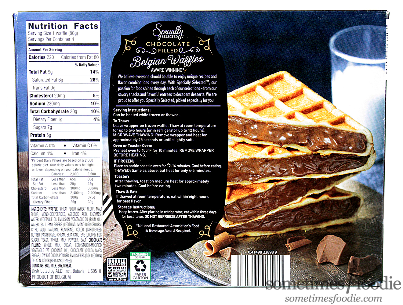 Sometimes Foodie Chocolate Filled Belgian Waffles Aldi