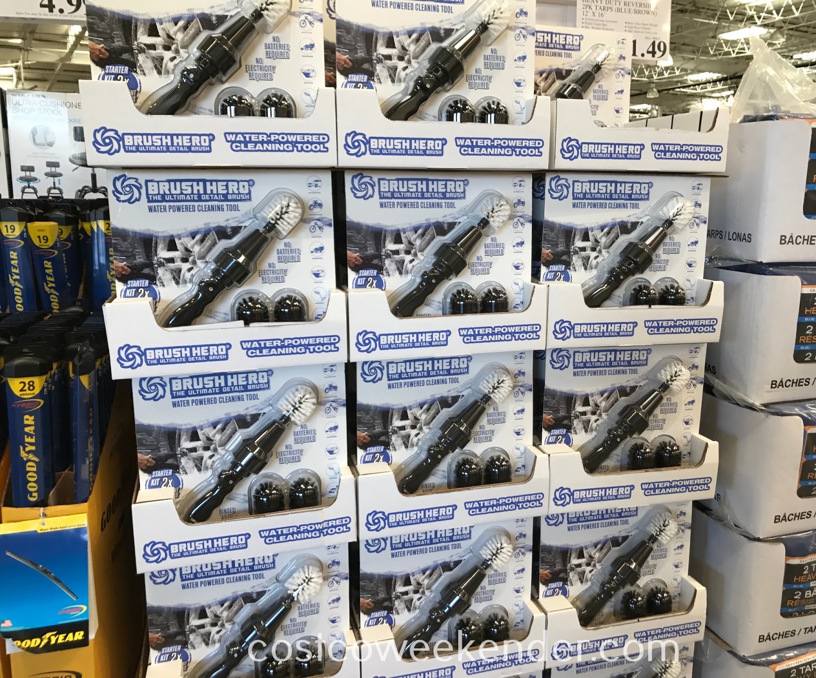 Brush Hero Water Powered Wheel Cleaning Tool Costco Weekender