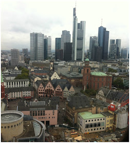 Frankfurt vista da torre da catedral