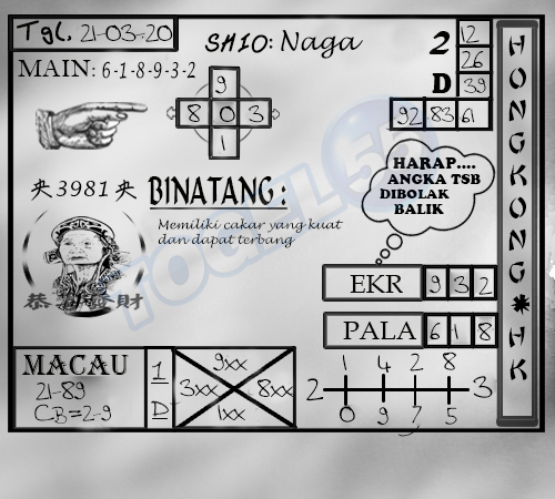 Syair Togel Hongkong 21 Maret 2020 Tokosyair Com