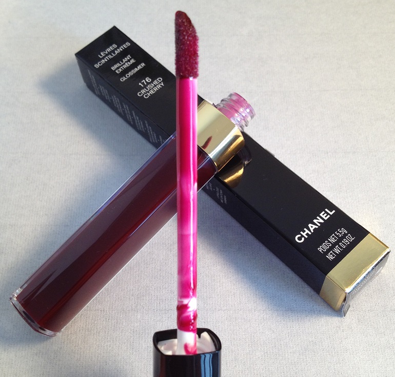 CHANEL, Makeup, 76 Crushed Cherry Chanel Levres Scintillates Brillant  Extreme Glossimer