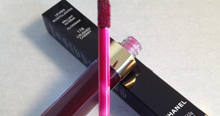 CHANEL, Makeup, 76 Crushed Cherry Chanel Levres Scintillates Brillant  Extreme Glossimer