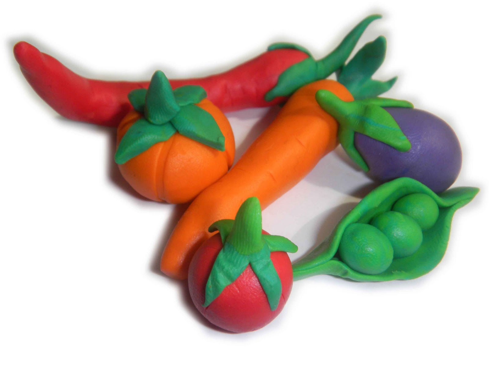 sandvicrochet Clay vegetables..........