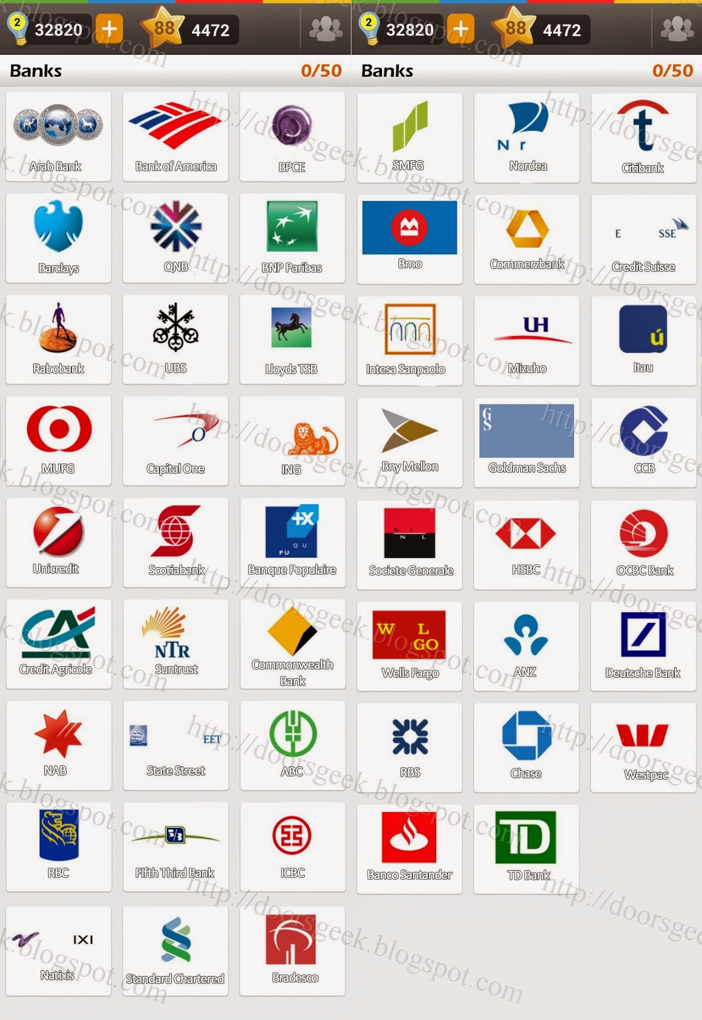 Logo Game: the Brand Banks ~ Doors Geek
