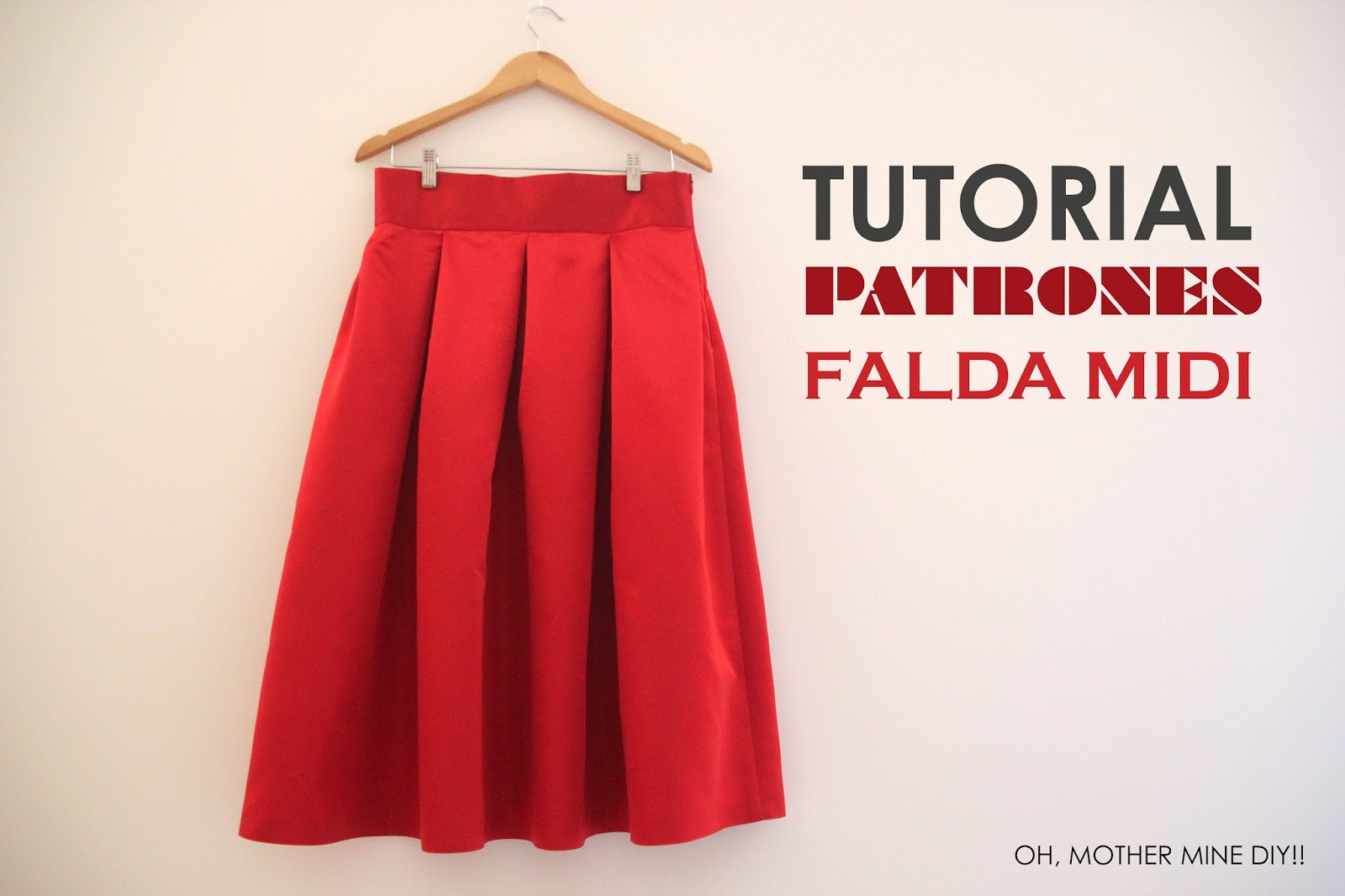 DIY Tutoriales patrones: Falda Midi Valentino