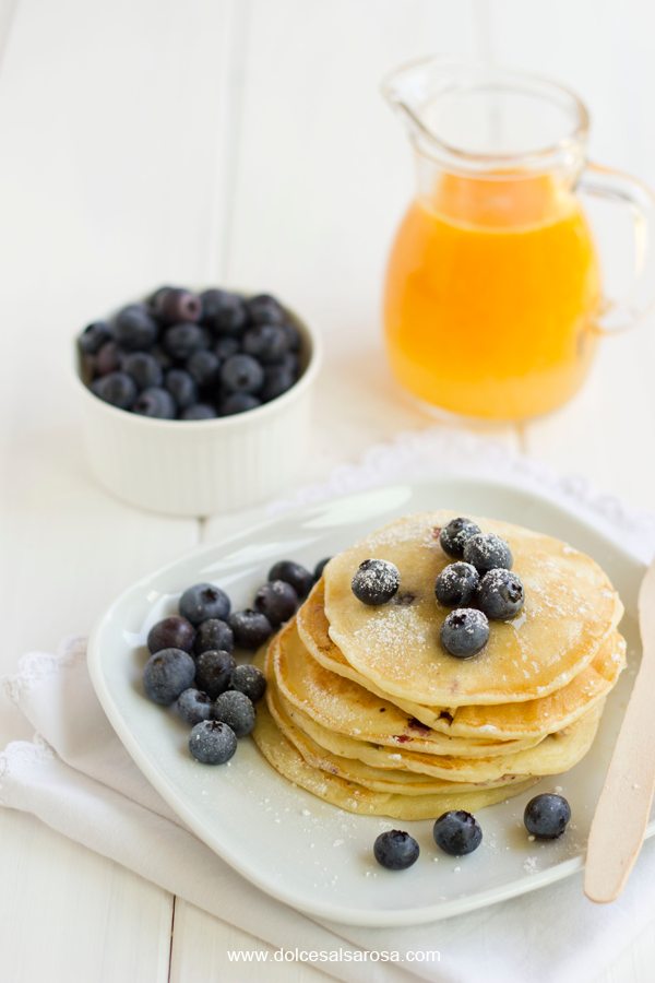 pancake di yogurt, mirtilli e bio day fattoria scaldasole 