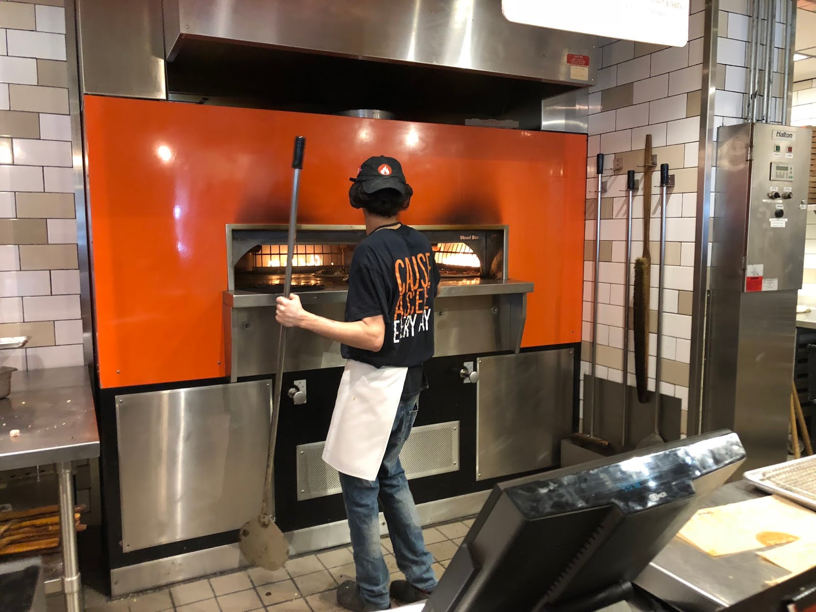 Teena in Toronto Blaze Pizza, Toronto, ON (Dundas E)